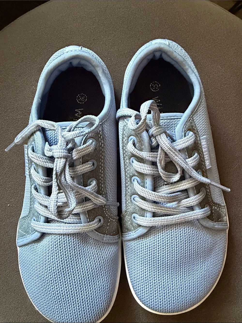 WITHIN Minimalist Barefoot Powder Blue Womens 38/7.6-8 Sneakers Zero Drop Sole